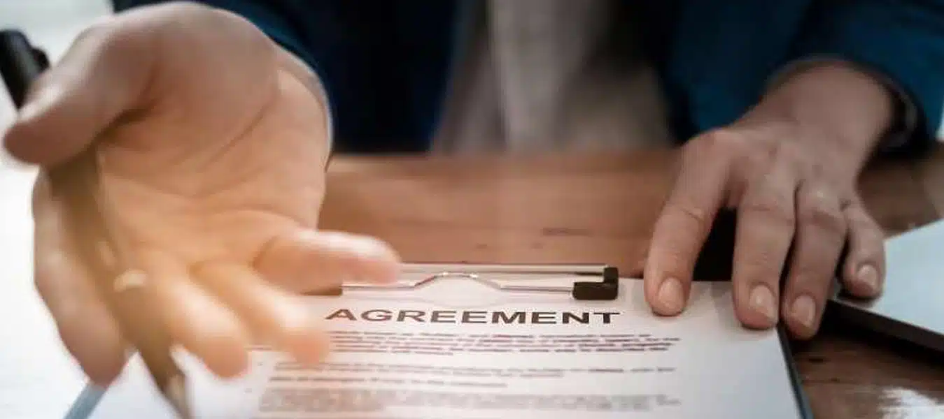 Lawyer Offering To Sign An Agreement