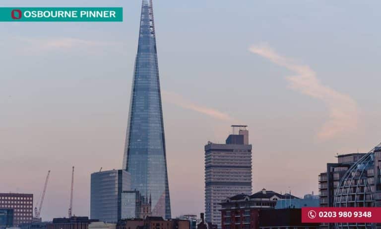 London Skyline With Skyscrapers