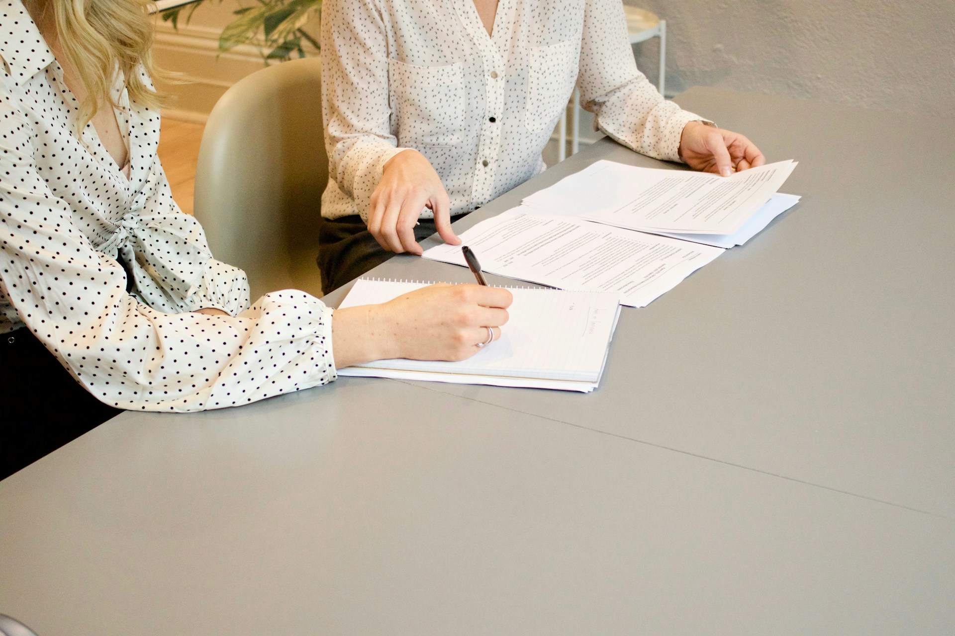 Completeing Financial Settlement Agreement Paperwork With Solicitor