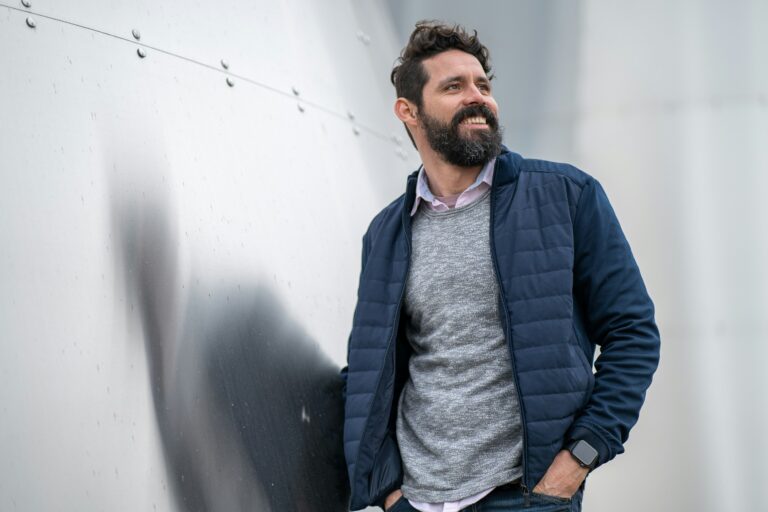 Man Happy After Completing Financial Settlement in Divorce