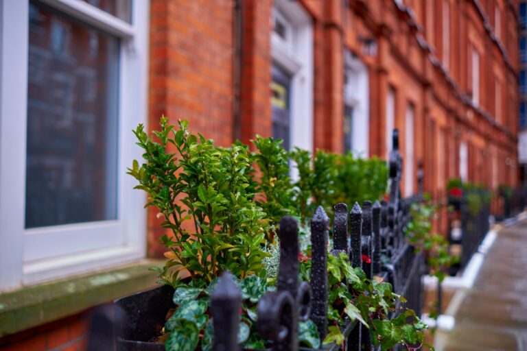 Railing Next to Houses in London