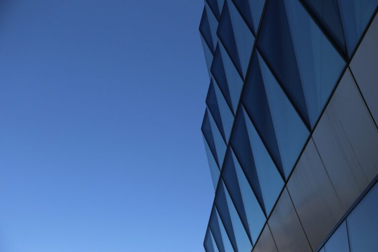 Close up detail of commercial building