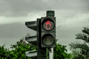 Stop Sign on Traffic Lights