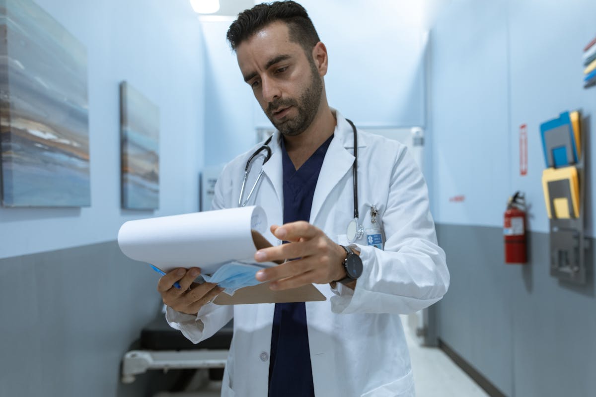 doctor at work at hospital