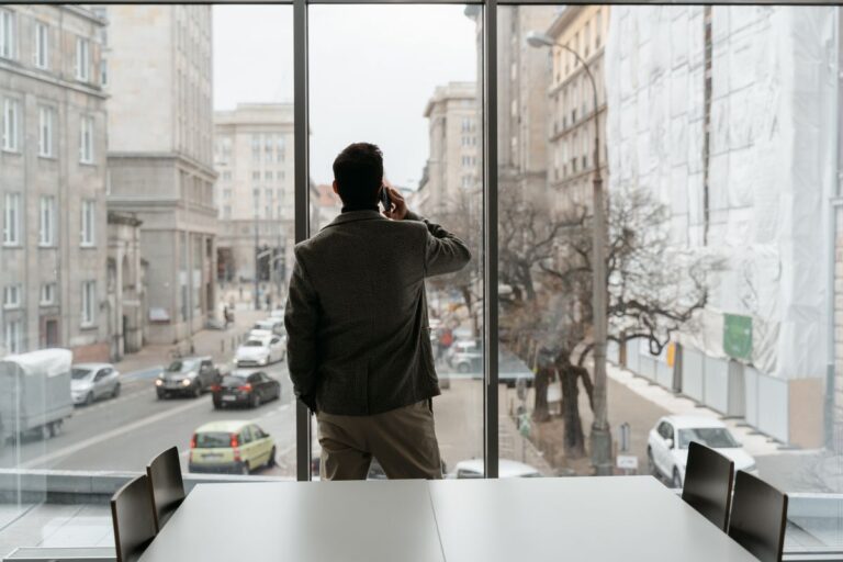 businessman on phone about fraudulent misrepresentation