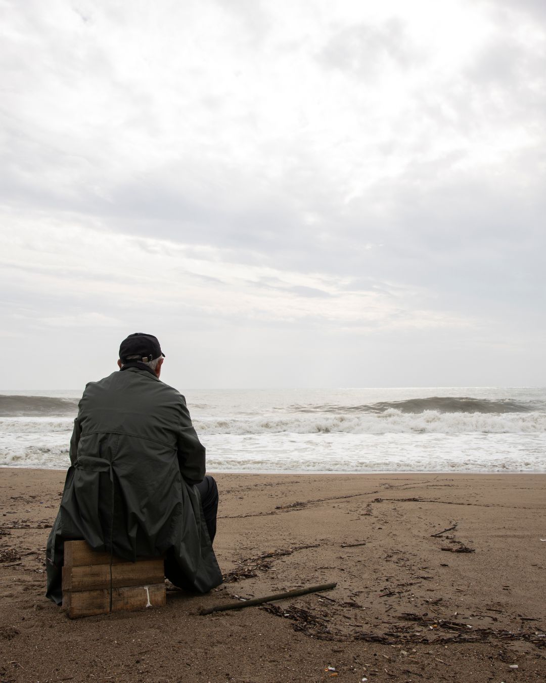 man on beach