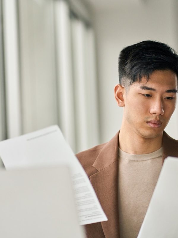 Reading Letter About Spouse Visa Application