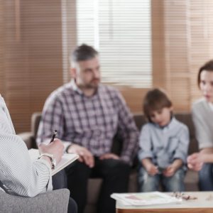 Family Talking With Lawyer